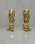 Vintage Brass Horse Bookends-A Pair