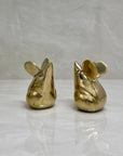 Vintage Brass Mouse Pair