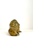Vintage Brass Lion Sculpture