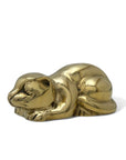 Sweet Vintage Brass Sleeping Cat