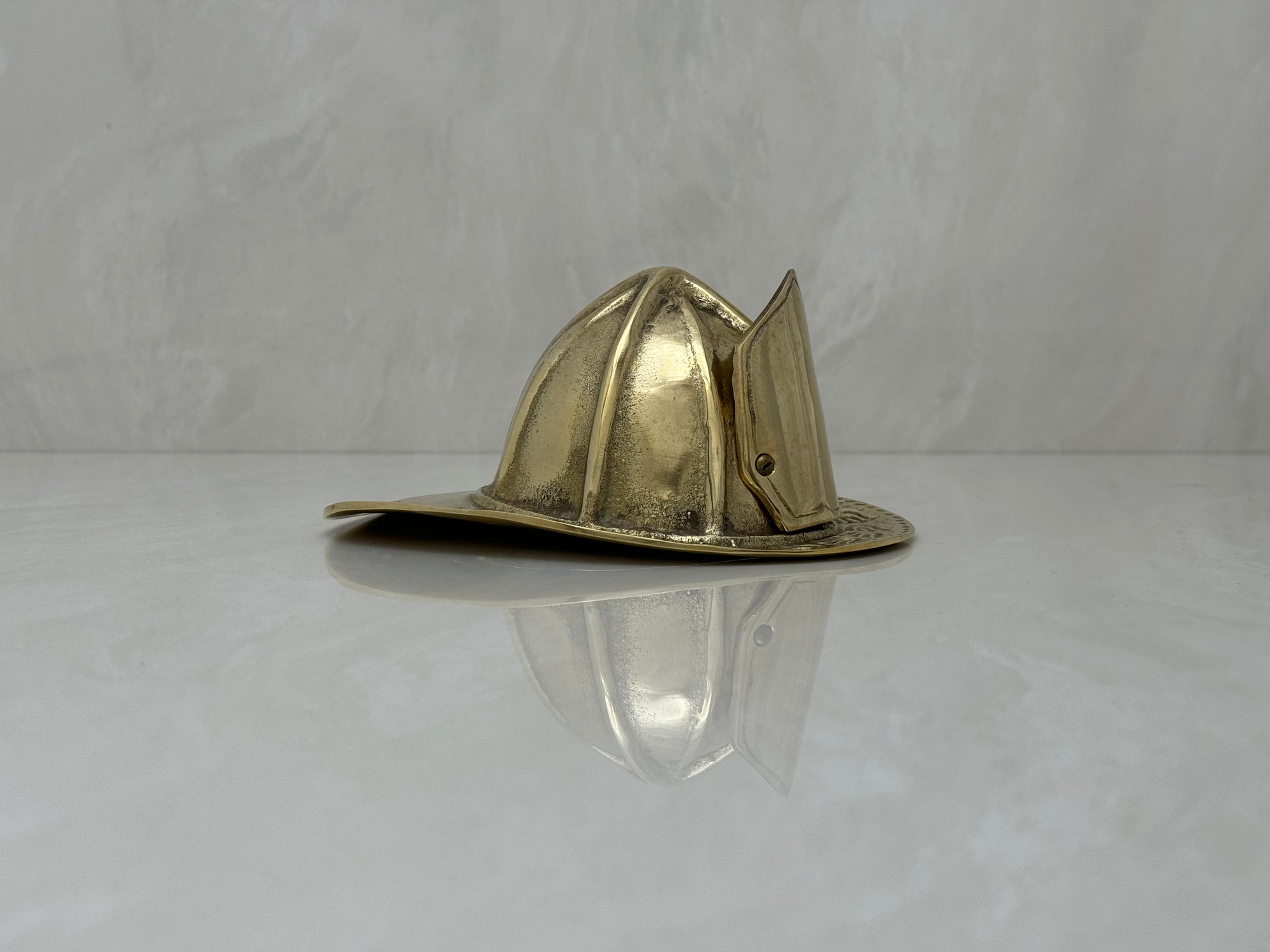 Vintage Brass Fireman’s Hat-A Figurine