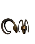 Vintage 1981 Dolbi Cashier Ram Horn Sculptures