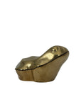 Vintage Brass Frog Trinket Box