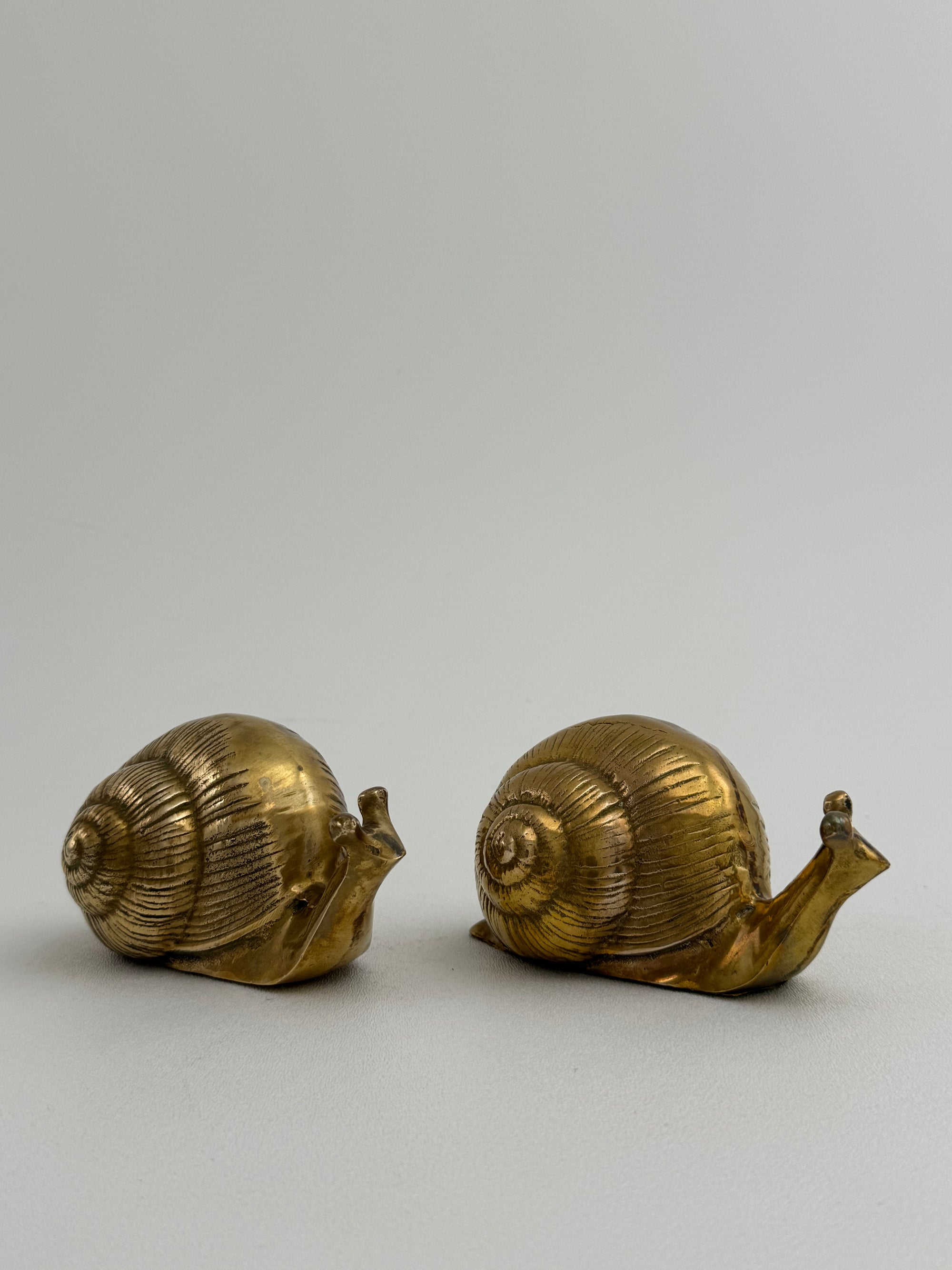 Vintage Brass Snails-A Pair