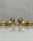 Vintage Brass Frogs-A Pair