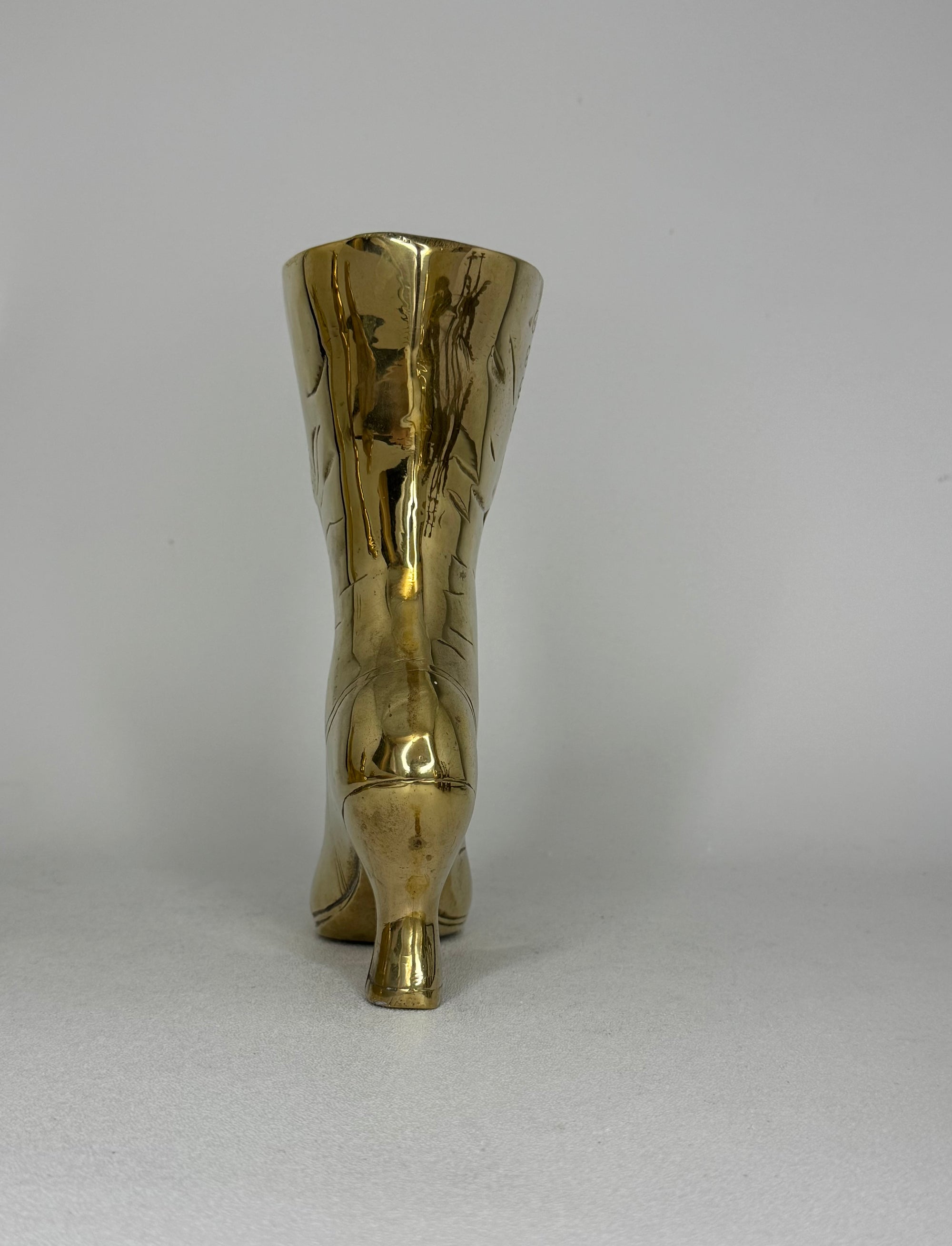 Vintage Brass Witches Boot