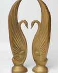 Vintage Brass Swans-A Pair