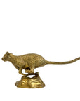 Vintage Brass Cheetah Figurine