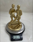 Vintage Brass Basketball Bookends Larry Bird-A Pair