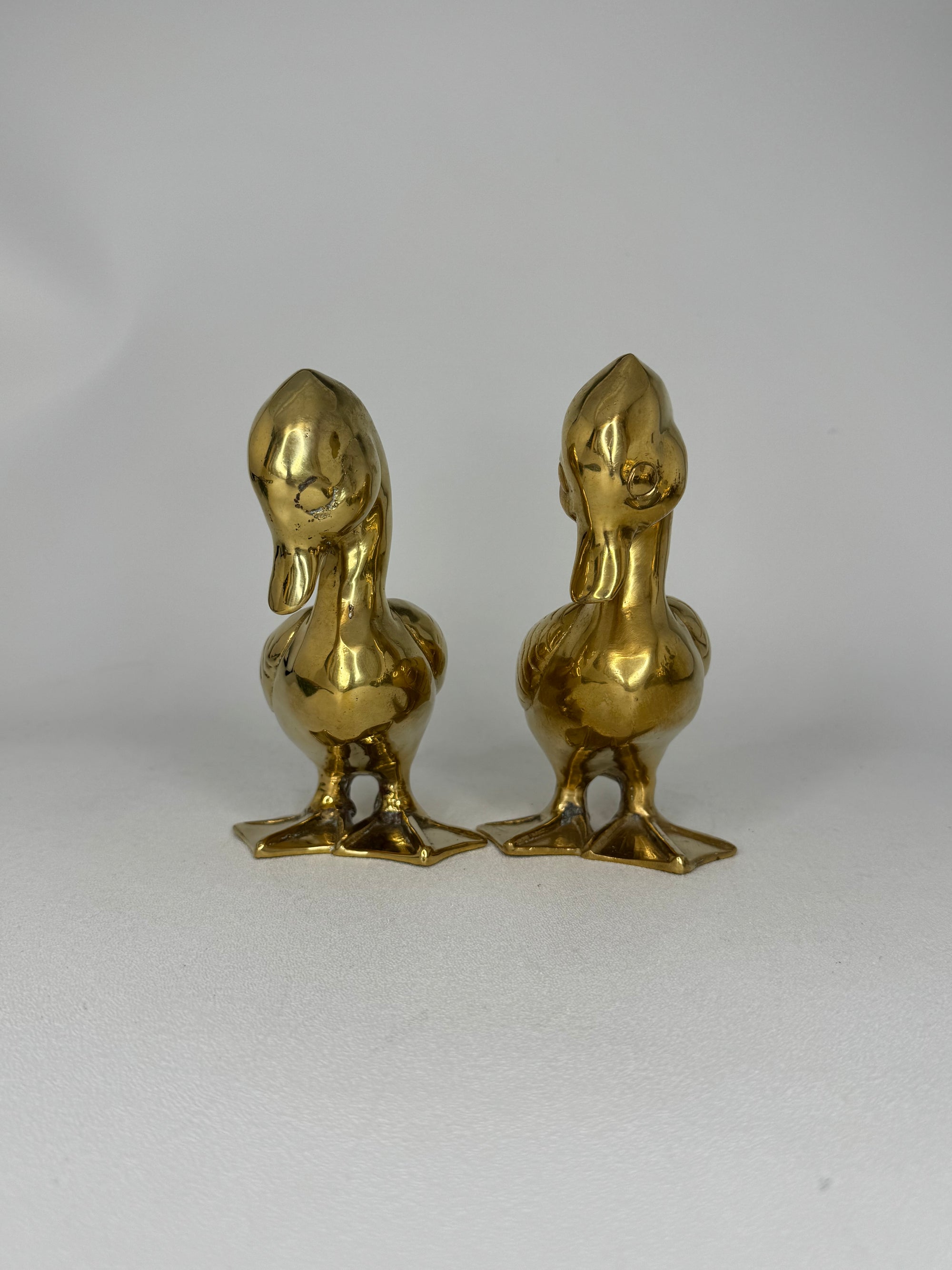 Vintage Brass Ducks