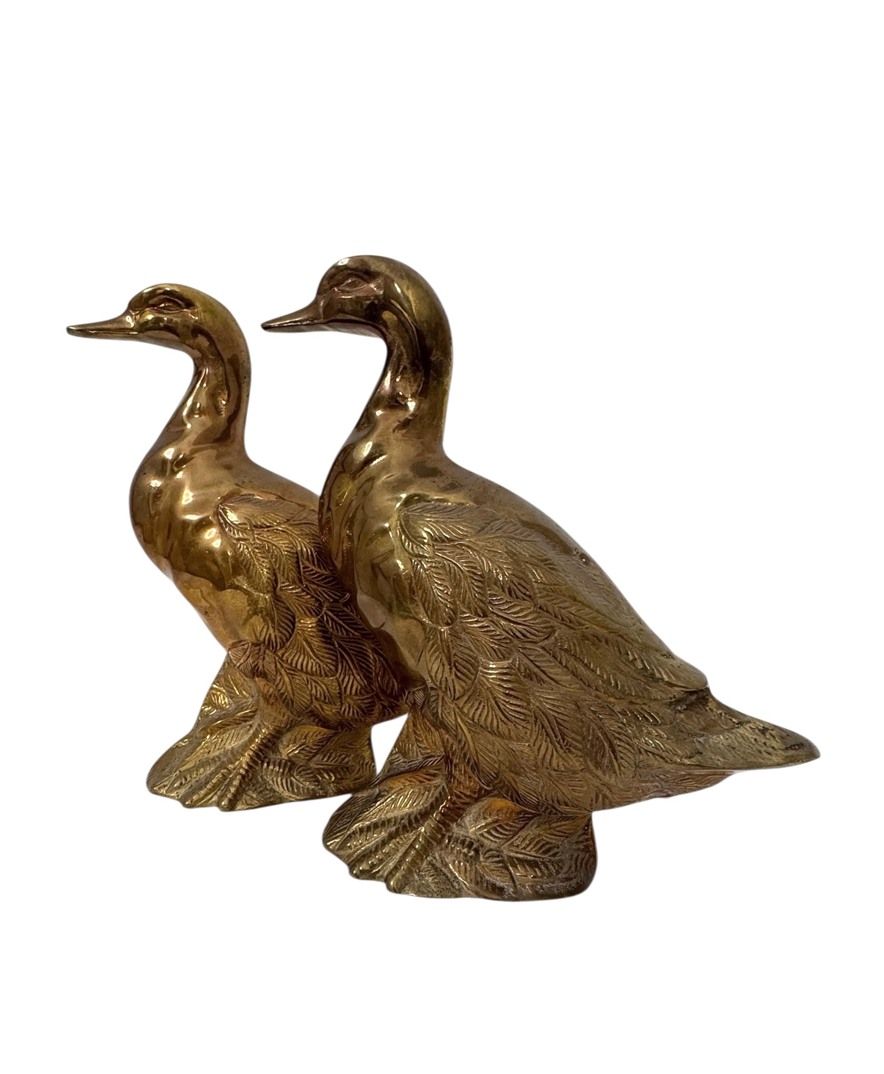 Vintage Brass Ducks
