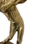 Vintage Brass Golfer in Swing Pose – Andrea by Sadek Collection