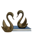 Vintage Brass Swan Pair – Elegant Mid-Century Modern Sculptures