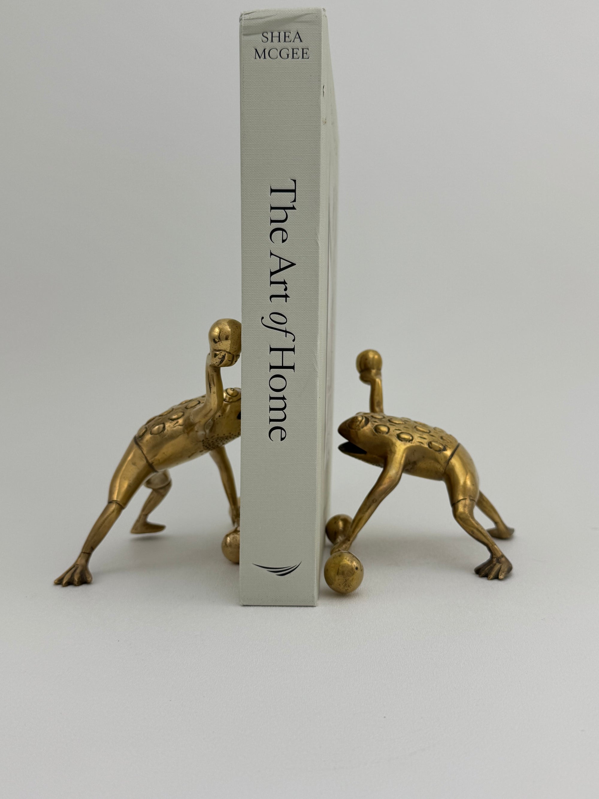 Vintage Brass Workout Frogs-A Pair