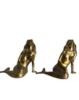 Vintage Brass Mermaid Pair