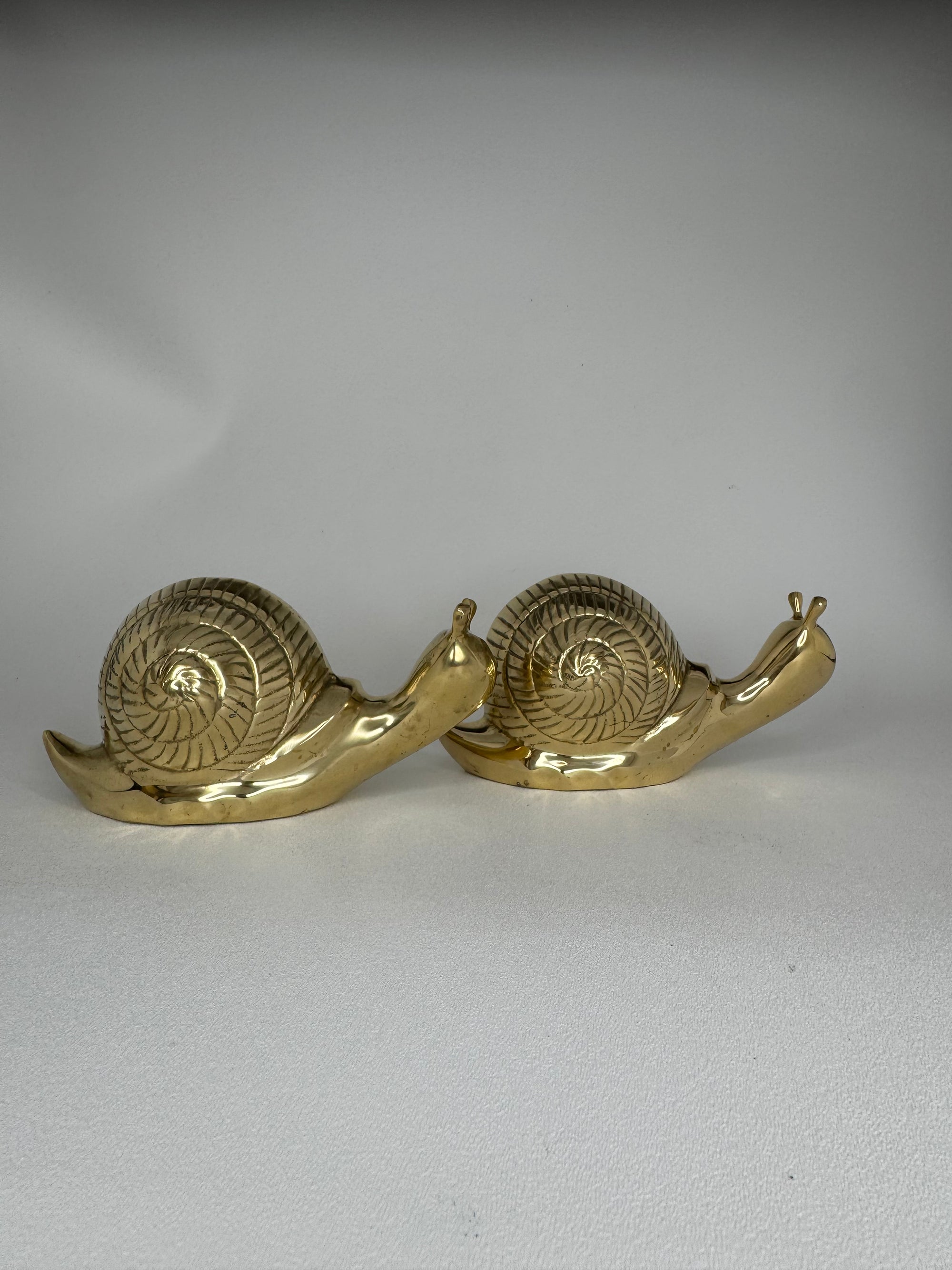 Vintage Brass Snails-A Pair