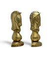 Vintage Brass Horse Bookends-A Pair