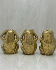 Vintage Morality Frogs Hear, Speak, See No Evil- A Set of Three