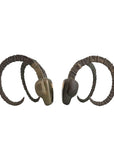 Vintage 1981 Dolbi Cashier Ram Horn Sculptures