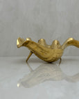 Vintage Brass Seashell Trinket Dish