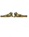 Vintage Brass Frogs-A Pair