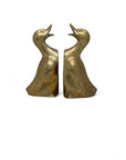 Vintage Brass Duck Bookends-A Pair