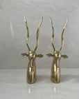 Vintage Brass Antelopes- A  Pair