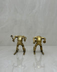 Vintage Bronze Skiing Frog Brothers