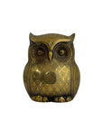 Vintage Brass Owl Coin/Wish Bank