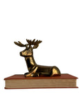Vintage Brass Reindeer Sculpture