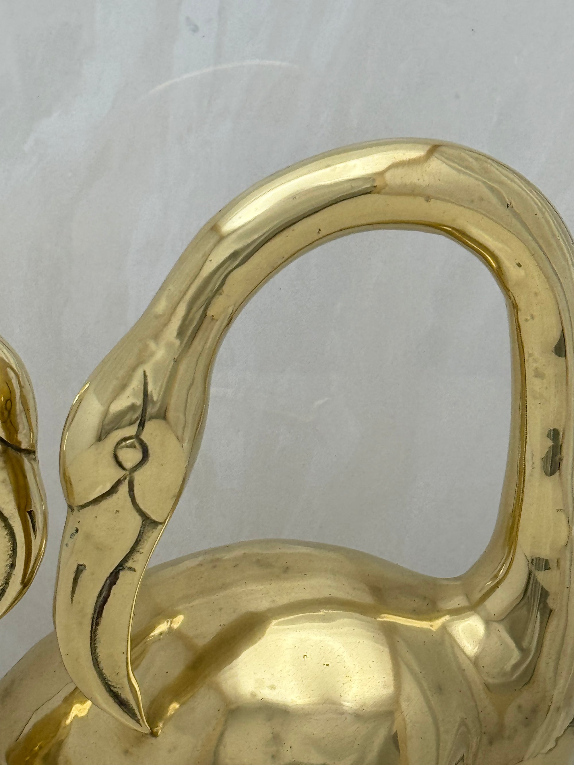 Vintage Brass Flamingos-A Pair