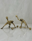 Vintage Brass Workout Frogs-A Pair