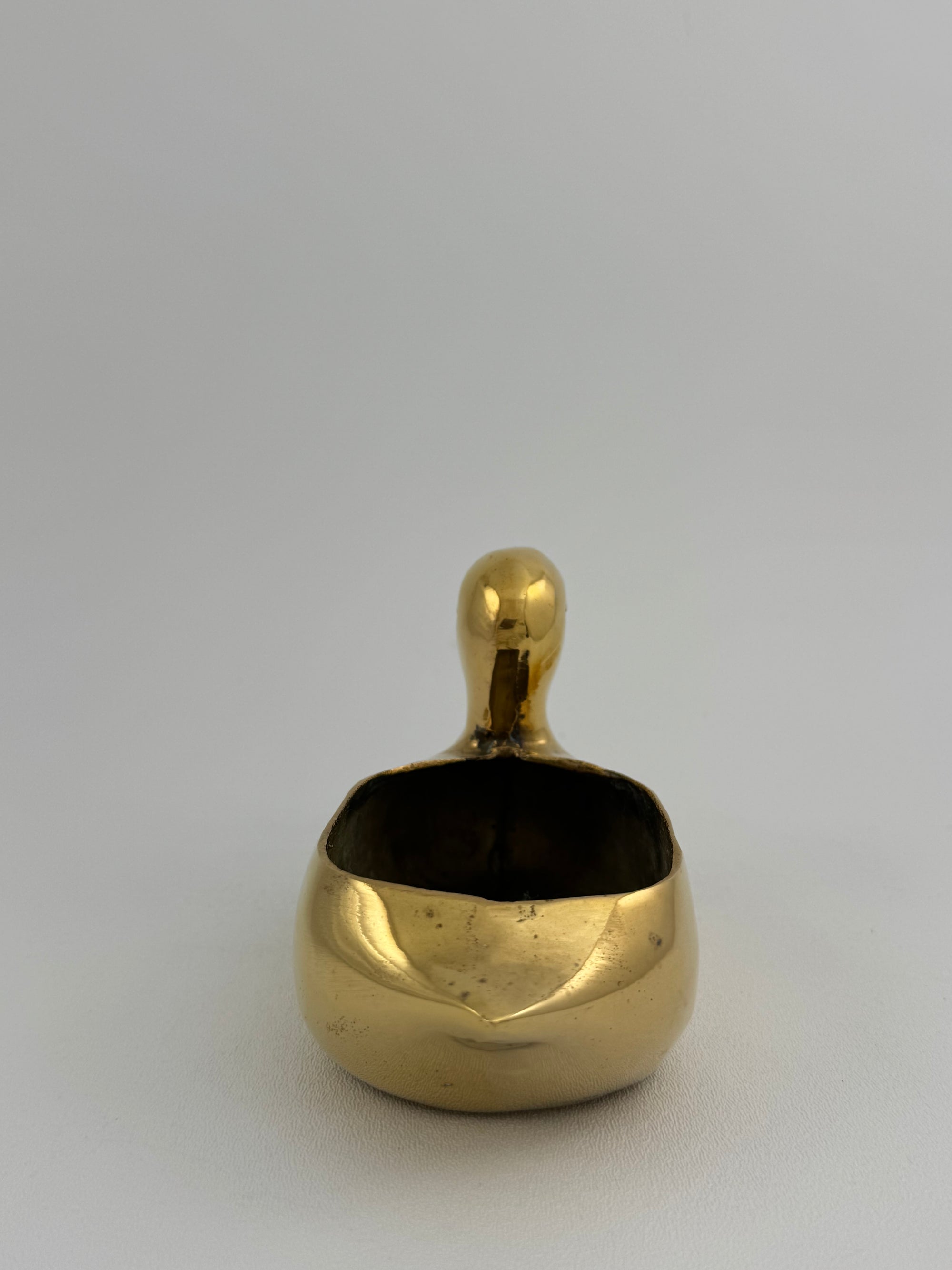 Vintage Brass Duck Stash Pot