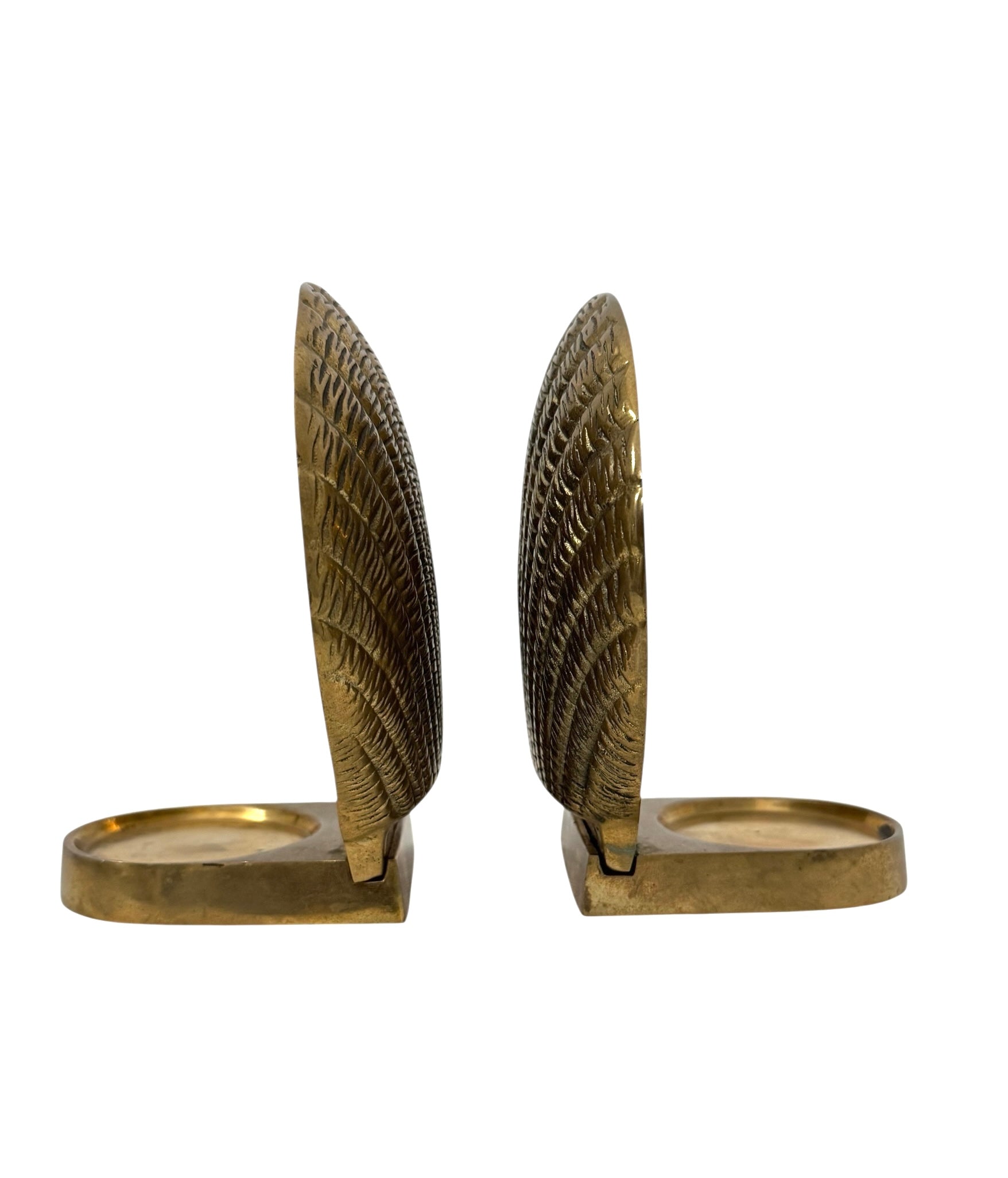 Vintage Brass Seashell Candle Holders by Crowning Touch – Set of 2