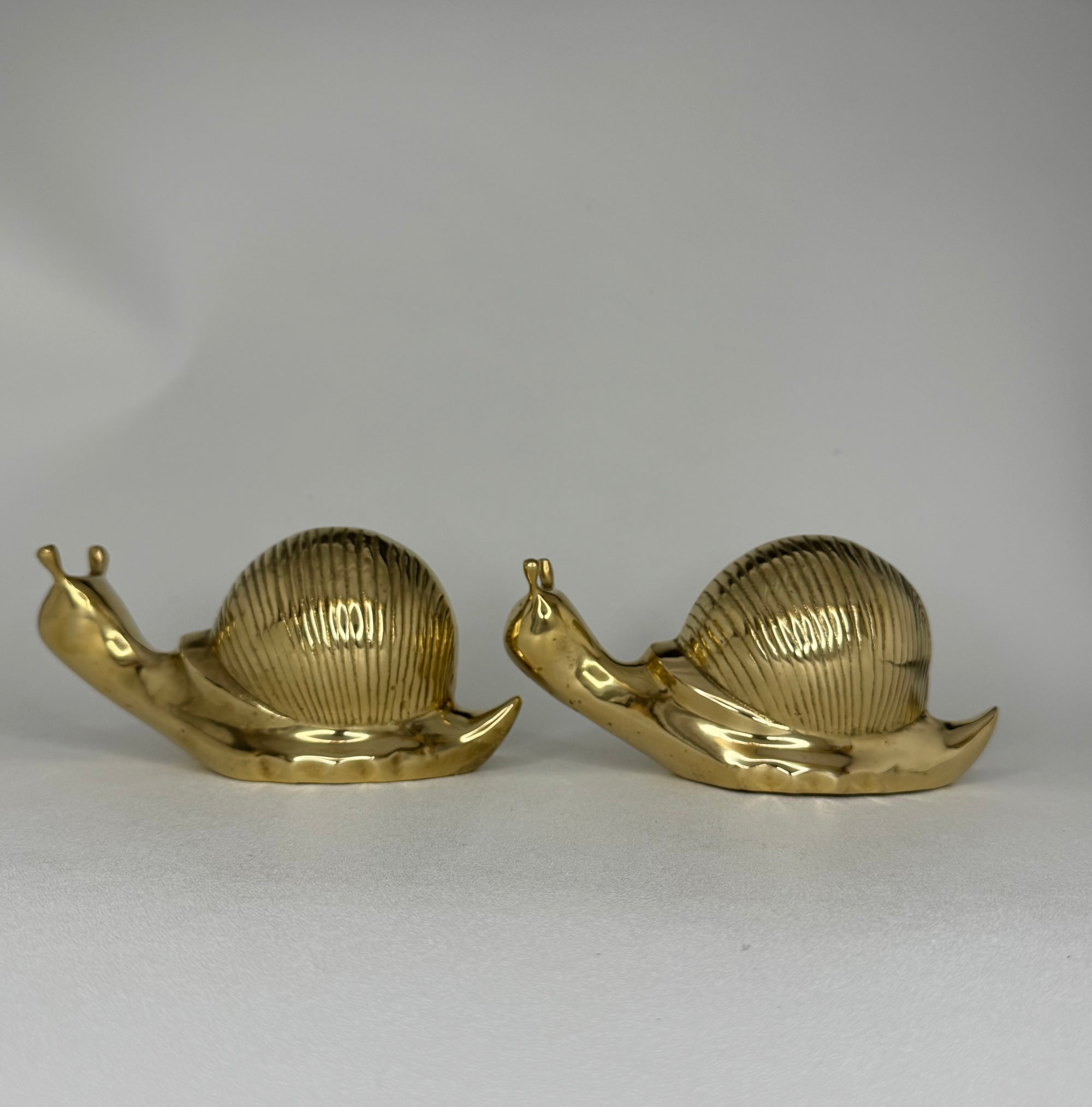 Vintage Brass Snails-A Pair