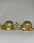 Vintage Brass Snails-A Pair