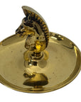 Vintage Brass Horse Head Trinket Dish – Equestrian Vanity or Desk Catchall