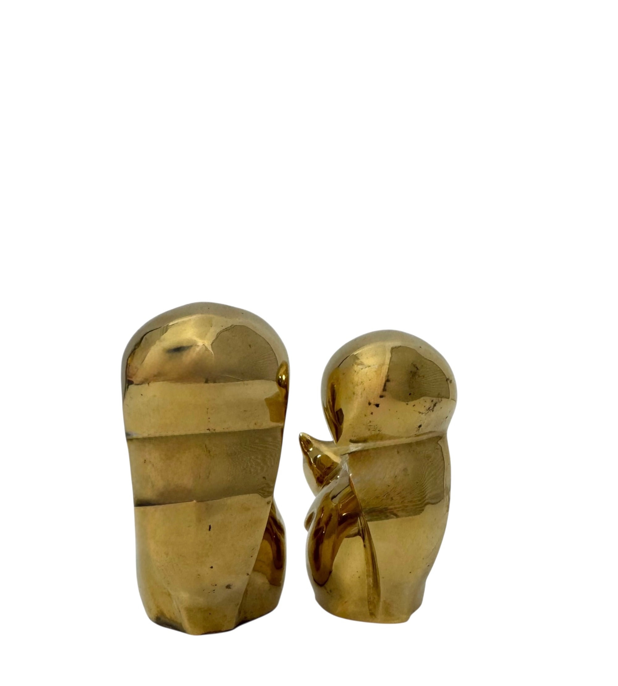 Vintage Brass Small MCM Squirrels-A Pair