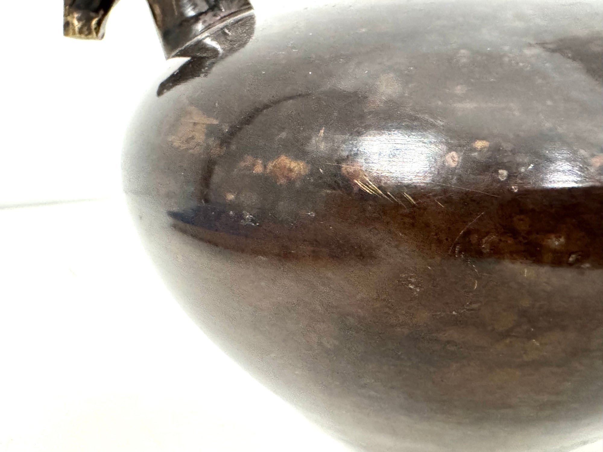 Vintage Bronze Horse Head Vessel | Dual Horse Sculpture Vase