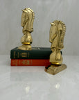 Vintage Brass Horse Bookends-A Pair