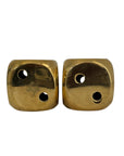 Vintage Brass Dice-A Pair