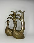 Vintage Brass Peacocks pair by Frederick Cooper