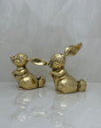 Vintage Brass Bunnies- A Pair