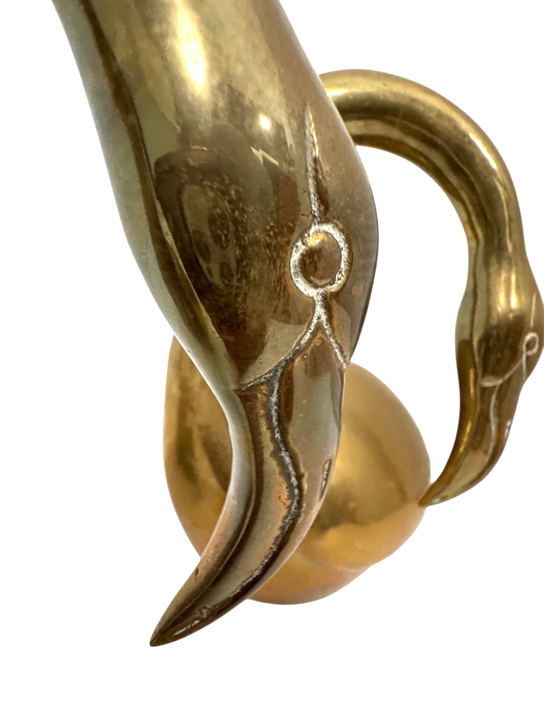 Vintage Brass Flamingo Pair | Mid-Century Sculptural Birds | Made in Korea