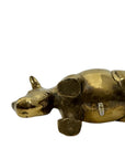 vintage brass rhinoceros
