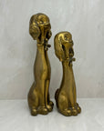 Large Vintage Brass Puppy Duo-A Pair