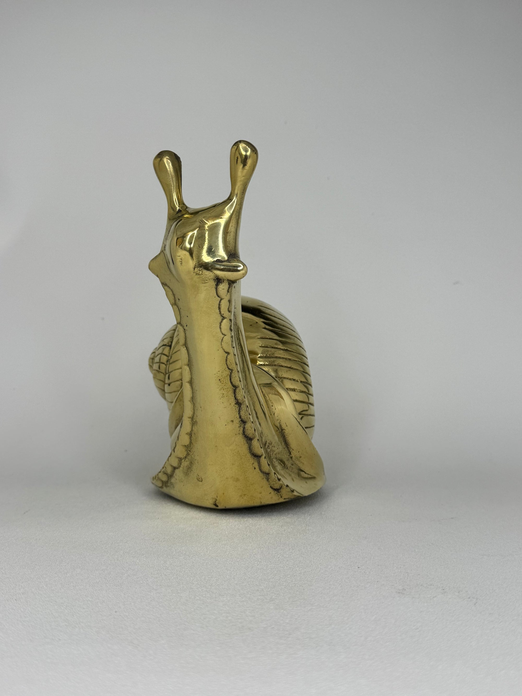 Vintage Brass Snail-Large