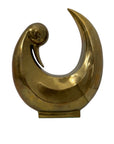 Oversized Vintage Dolbi Cashier Brass Swan Sculpture