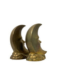Small Vintage Brass “Man in the Moon” Figurines – Set of 2