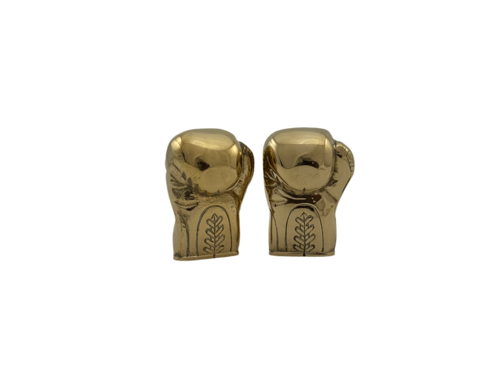 Two Small Vintage Brass Boxing Gloves